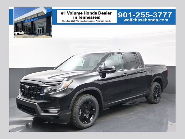 2026 Crystal Black Pearl Honda Ridgeline Black Edition AWD Truck