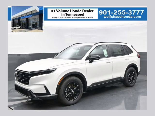 2026 Platinum White Pearl Honda CR-V Hybrid Sport-L FWD SUV