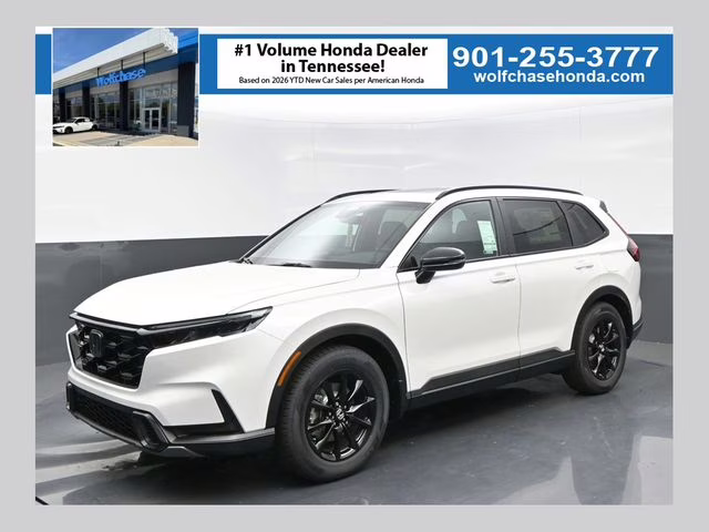 2026 Platinum White Pearl Honda CR-V Hybrid Sport-L FWD SUV