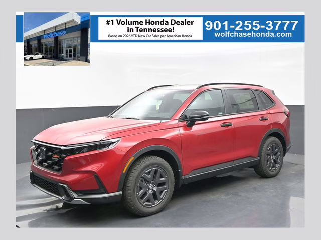 2026 Radiant Red Metallic Honda CR-V Hybrid TrailSport AWD SUV