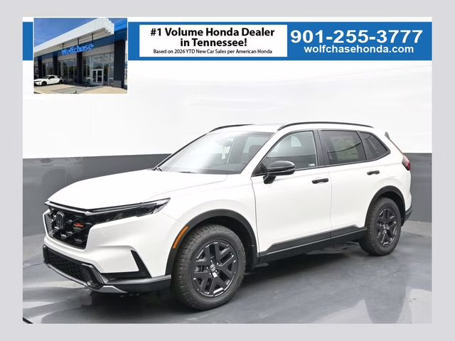 2026 Platinum White Pearl Honda CR-V Hybrid TrailSport AWD SUV