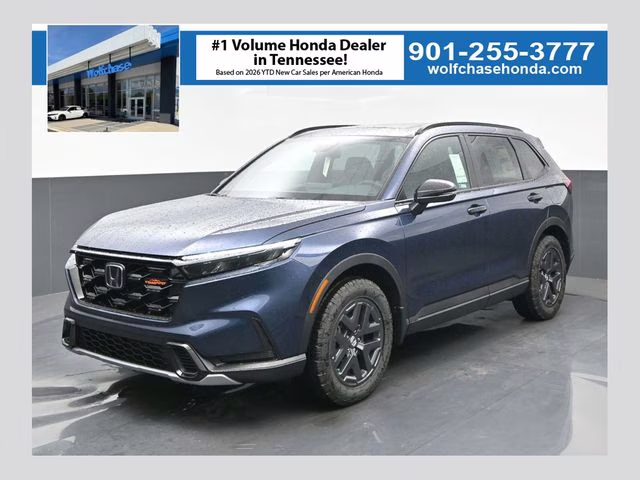 2026 Canyon River Blue Metallic Honda CR-V Hybrid TrailSport AWD SUV