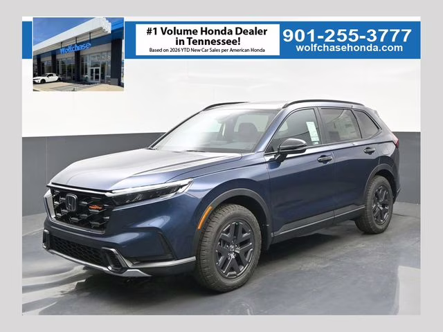 2026 Canyon River Blue Metallic Honda CR-V Hybrid TrailSport AWD SUV