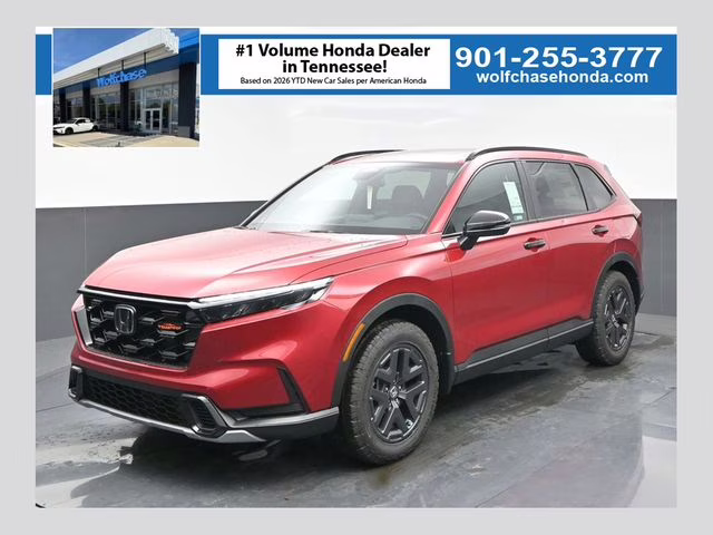 2026 Radiant Red Metallic Honda CR-V Hybrid TrailSport AWD SUV