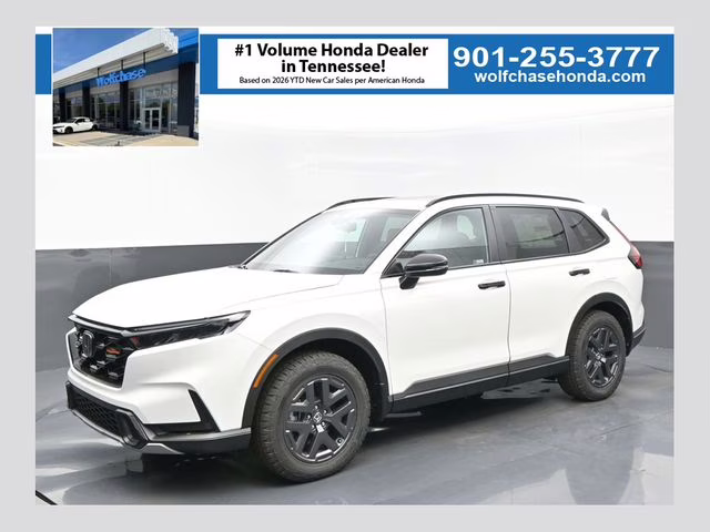 2026 Platinum White Pearl Honda CR-V Hybrid TrailSport AWD SUV