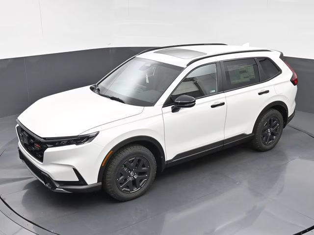 2026 Platinum White Pearl Honda CR-V Hybrid TrailSport AWD SUV