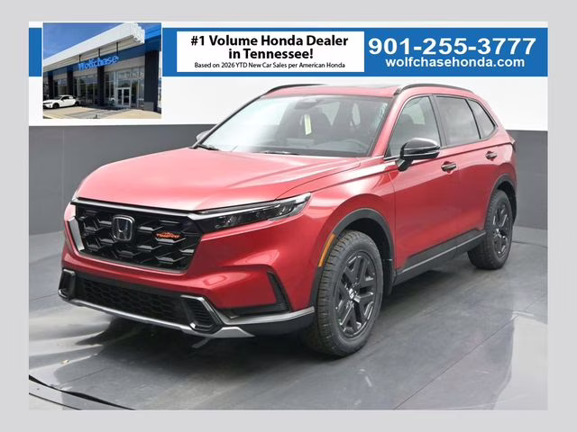 2026 Radiant Red Metallic Honda CR-V Hybrid TrailSport AWD SUV