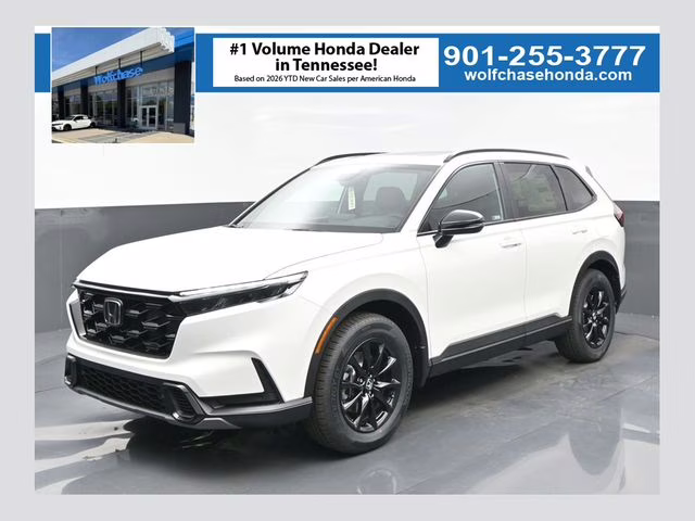 2026 Platinum White Pearl Honda CR-V Hybrid Sport-L AWD SUV