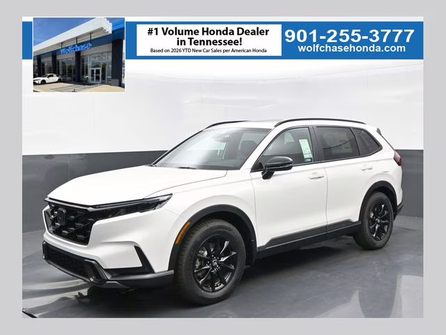 2026 Platinum White Pearl Honda CR-V Hybrid Sport-L AWD SUV