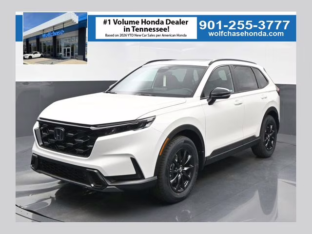 2026 Platinum White Pearl Honda CR-V Hybrid Sport-L AWD SUV
