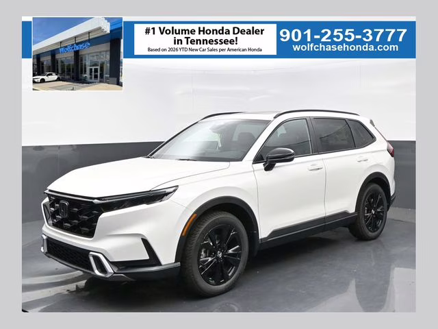 2026 Platinum White Pearl Honda CR-V Hybrid Sport Touring AWD SUV
