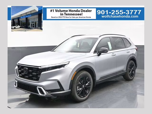 2026 Solar Silver Metallic Honda CR-V Hybrid Sport Touring AWD SUV