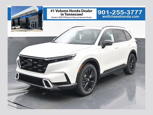 2026 Platinum White Pearl Honda CR-V Hybrid Sport Touring AWD SUV