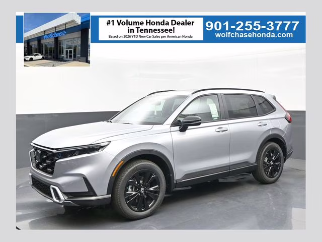 2026 Solar Silver Metallic Honda CR-V Hybrid Sport Touring AWD SUV