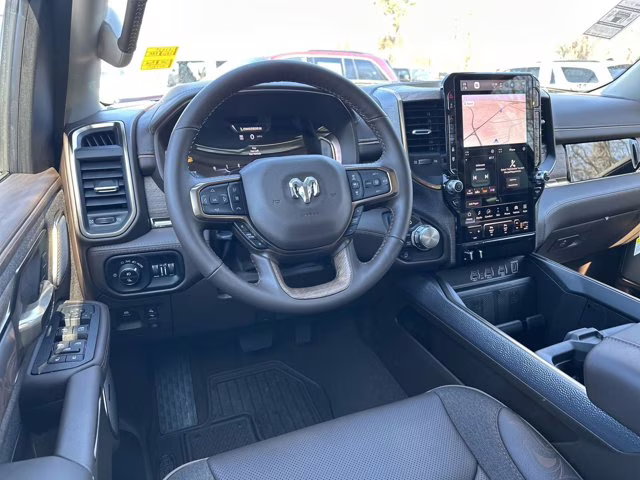 2025 Diamond Black Crystal Pearlcoat Ram 1500 Longhorn 4X4 Truck