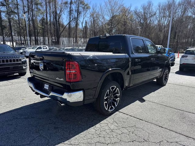 2025 Diamond Black Crystal Pearlcoat Ram 1500 Longhorn 4X4 Truck