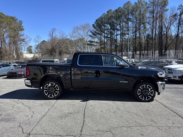 2025 Diamond Black Crystal Pearlcoat Ram 1500 Longhorn 4X4 Truck