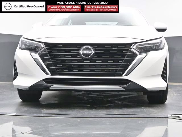 2025 Aspen White Tricoat Nissan Sentra SV FWD Sedan