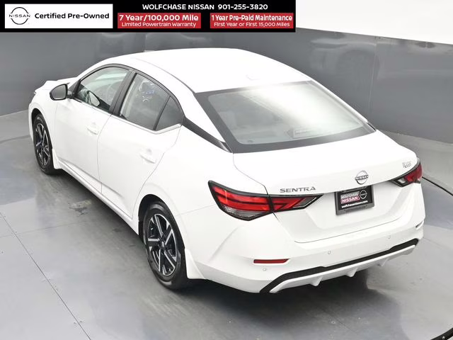 2025 Aspen White Tricoat Nissan Sentra SV FWD Sedan
