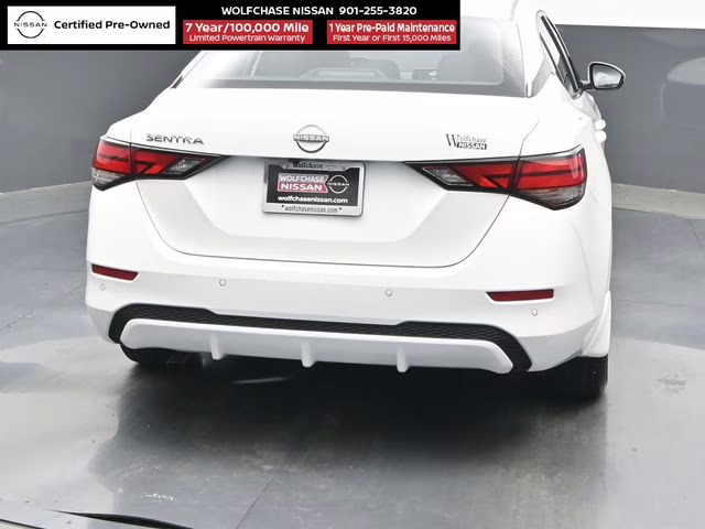 2025 Aspen White Tricoat Nissan Sentra SV FWD Sedan