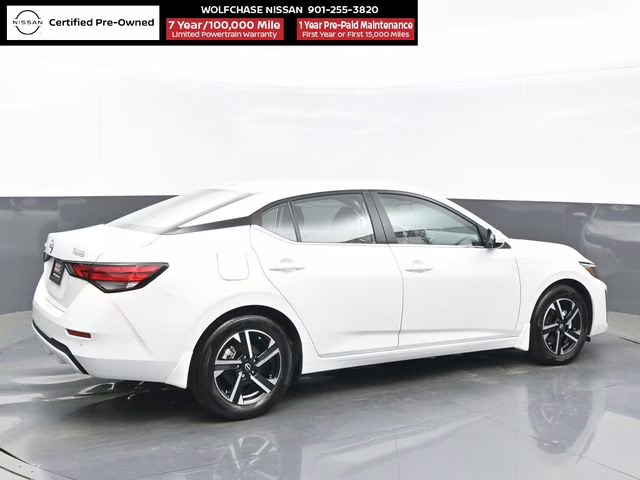 2025 Aspen White Tricoat Nissan Sentra SV FWD Sedan