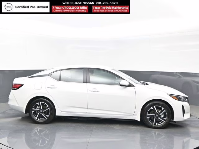 2025 Aspen White Tricoat Nissan Sentra SV FWD Sedan