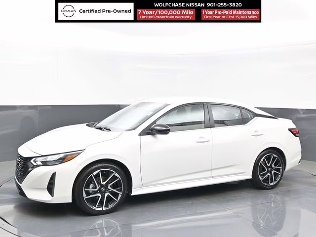 2025 Aspen White Tricoat Nissan Sentra SR FWD Sedan