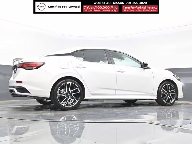 2025 Aspen White Tricoat Nissan Sentra SR FWD Sedan