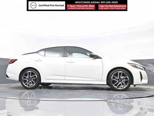 2025 Aspen White Tricoat Nissan Sentra SR FWD Sedan