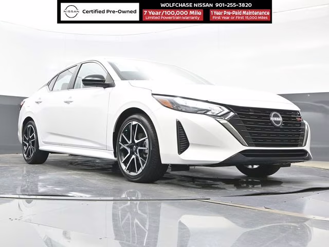 2025 Aspen White Tricoat Nissan Sentra SR FWD Sedan