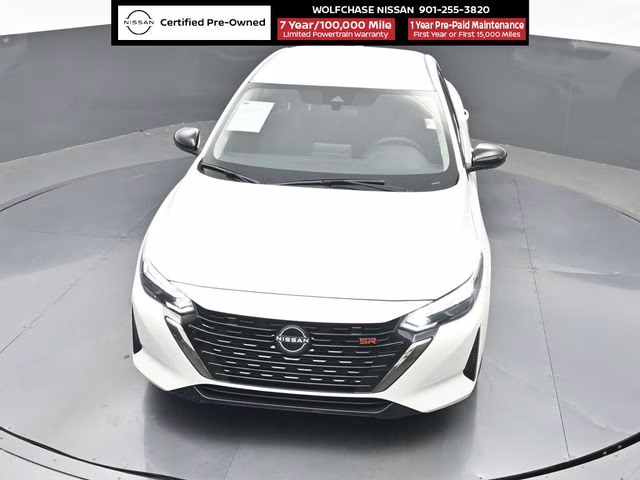 2025 Aspen White Tricoat Nissan Sentra SR FWD Sedan
