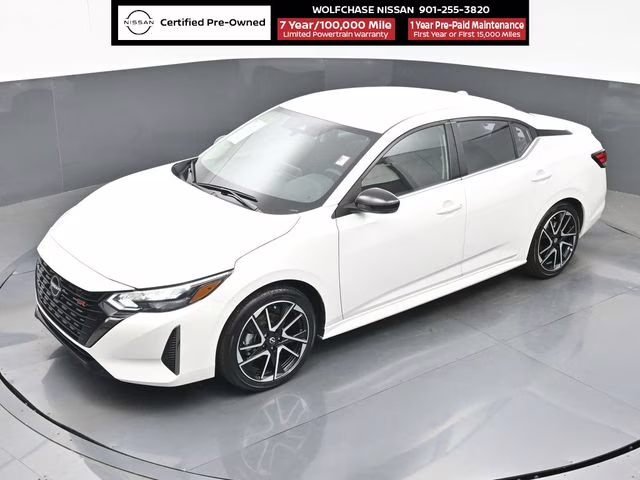2025 Aspen White Tricoat Nissan Sentra SR FWD Sedan