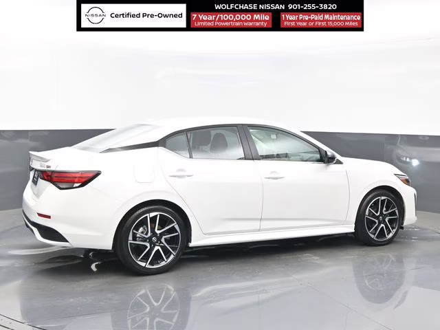 2025 Aspen White Tricoat Nissan Sentra SR FWD Sedan