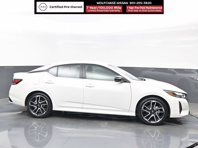 2025 Aspen White Tricoat Nissan Sentra SR FWD Sedan