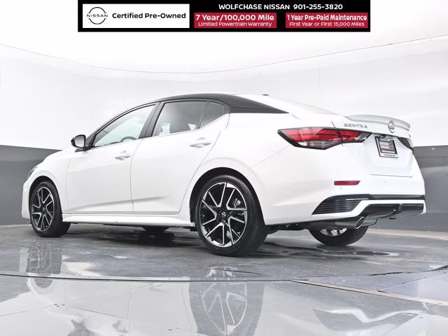 2025 Aspen White/Super Black Nissan Sentra SR FWD Sedan