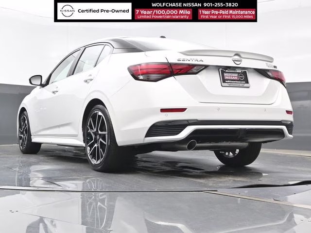 2025 Aspen White/Super Black Nissan Sentra SR FWD Sedan