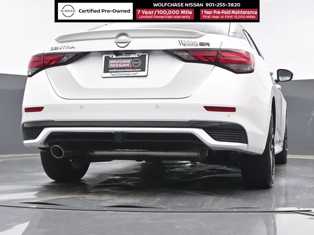 2025 Aspen White/Super Black Nissan Sentra SR FWD Sedan
