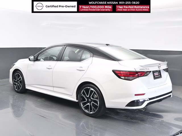 2025 Aspen White/Super Black Nissan Sentra SR FWD Sedan
