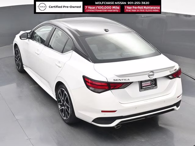 2025 Aspen White/Super Black Nissan Sentra SR FWD Sedan