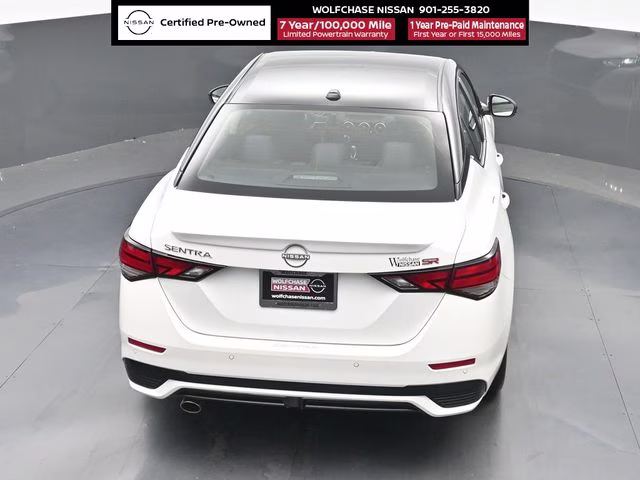 2025 Aspen White/Super Black Nissan Sentra SR FWD Sedan