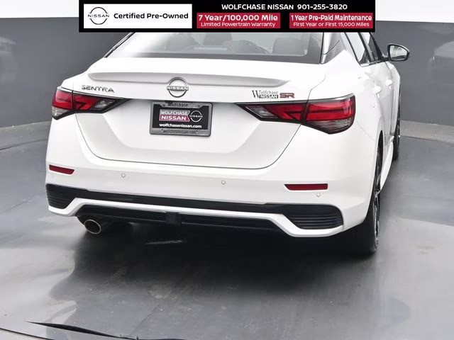 2025 Aspen White/Super Black Nissan Sentra SR FWD Sedan