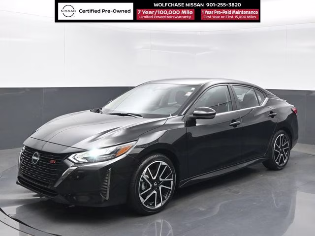 2025 Super Black Nissan Sentra SR FWD Sedan