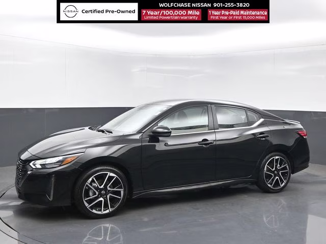 2025 Super Black Nissan Sentra SR FWD Sedan
