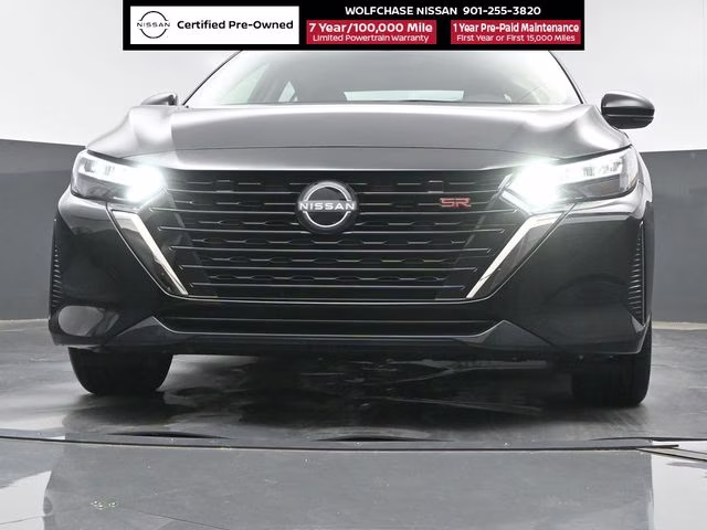2025 Super Black Nissan Sentra SR FWD Sedan