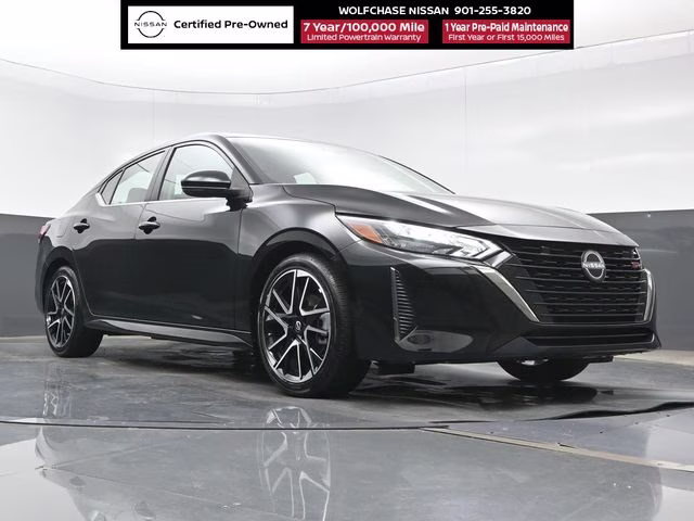2025 Super Black Nissan Sentra SR FWD Sedan