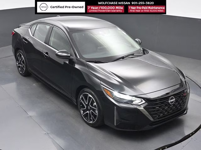 2025 Super Black Nissan Sentra SR FWD Sedan
