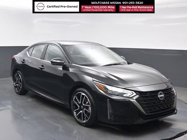 2025 Super Black Nissan Sentra SR FWD Sedan