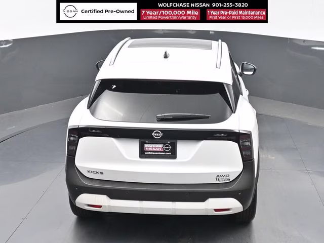 2026 Aspen White Tricoat Nissan Kicks SV AWD SUV
