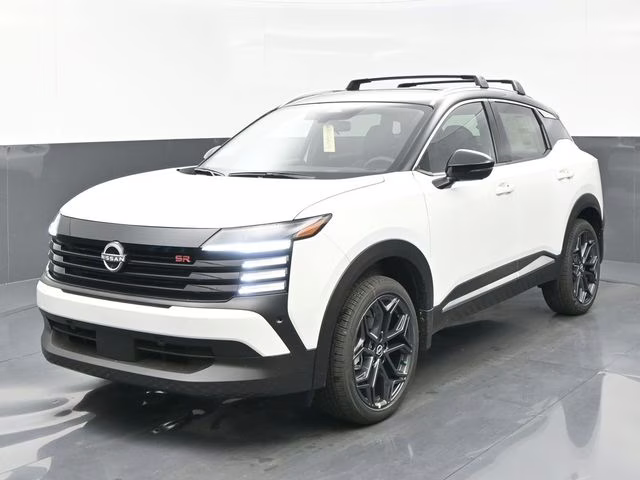 2026 Aspen White/Super Black Nissan Kicks SR FWD SUV