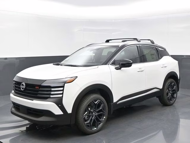 2026 Aspen White/Super Black Nissan Kicks SR FWD SUV